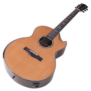 Guitarra Electroacústica de <span class=keywords><strong>Gama</strong></span> <span class=keywords><strong>Alta</strong></span> de 40 Pulgadas en Pino Coreano con Caja Eléctrica para Interpretación Profesional - Product Image 4