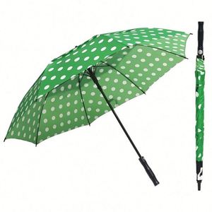 Parapluie droit promotionnel imperméable pour le golf avec protection UV, ouverture semi-automatique, logo personnalisé pour cadeaux d'affaires - Product Image 1