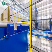 Clôture de cellule de travail robotisée en acier à faible teneur en carbone pour l'automatisation de l'emballage avec panneaux modulaires, installation facile et extension flexible