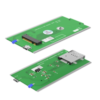 Adaptador M.2 NGFF B-Key WWAN a Micro USB 2.0 con Ranura SIM, Antenas Duales 3G/4G, Carcasa Metálica para Laptops/PCs Industriales