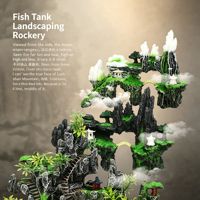 Roche artificielle moderne en résine, durable, non toxique et réaliste, pour aquarium, aménagement paysager, salon, patio, ornement d'aquarium