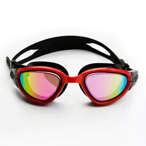 高品质游泳谷歌，彩色涂层游泳护目镜，适合夏季水上运动