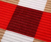 Couverture en flanelle côtelée imprimée 100% polyester, taille double, douce et légère, taille personnalisée, pour lit d'enfant, canapé, sieste, maison