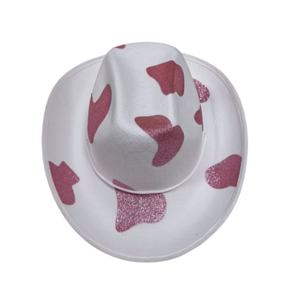 Sombrero Vaquero Personalizado con Estampado de Vaca Multicolor, Brillante, de Ala Ancha, Informal, para Disfraces, Halloween, Fiestas en la Granja - Product Image 6