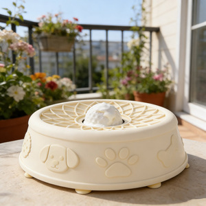 ของเล่นสุนัขแบบใหม่ ชามซิลิโคนรูปดอกไม้สำหรับเลีย ช่วยลดความวิตกกังวล - Product Image 4