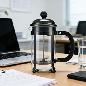 <span class=keywords><strong>Cafetera</strong></span> <span class=keywords><strong>Francesa</strong></span> Personalizada de Vidrio Borosilicato, <span class=keywords><strong>Cafetera</strong></span> <span class=keywords><strong>Francesa</strong></span> Negra de 350 ml, 600 ml, 800 ml, 1000 ml - Product Image 1