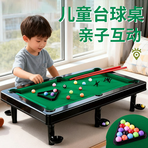Mesa de billar mini Qilong con palos y bolas para niños - Product Image 3
