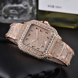 2026新作売れ筋高品質メンズクォーツ時計デザイナーファッショントレンドメンズダイヤモンドセットウォッチ - Product Image 5