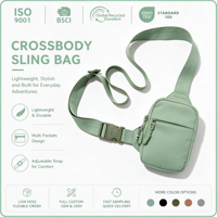 Sac bandoulière antivol en nylon 500D avec protection RFID, sangle résistante aux coupures, poche cachée et fermetures éclair YKK pour les voyages et les trajets quotidiens (OEM)