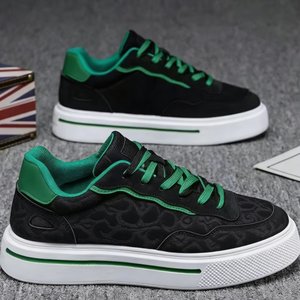 Chaussures de sport respirantes en maille à lacets pour hommes, bout rond, semelle épaisse, collection Printemps-Été 2026, multicolores - Product Image 2