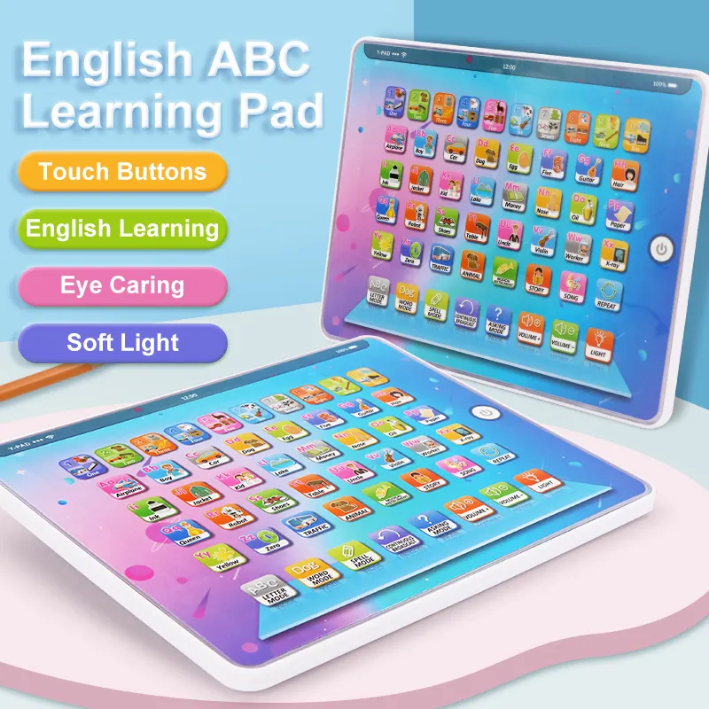 ของเล่นพัฒนาการเด็กปฐมวัยพร้อมการเรียนรู้ตามหมายเลข,ABCs,การสะกดคำ,ท่วงทำนองของเล่นเพื่อการศึกษาแผ่นการเรียนรู้สำหรับเด็กแท็บเล็ตสำหรับเด็กที่สนุกสนาน