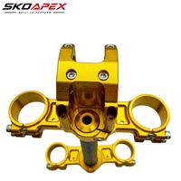 Conjunto de Abrazadera Triple CNC de Aluminio para Horquilla Delantera y Vástago de Dirección de Moto Eléctrica Sur Ron Light Bee - Piezas de Mejora para Chasis