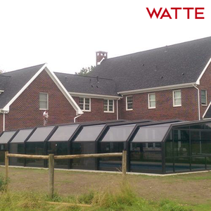 Sistema de Techo Retráctil para Terraza Exterior de Restaurante Moderno, Ventana de Techo, Vidrio Templado Doble con <span class=keywords><strong>Aislamiento</strong></span> Térmico Low-E - Product Image 2