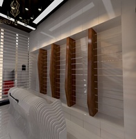 Meubles d'affichage de cosmétiques à LED personnalisés pour magasins de détail-Vitrine de parfum de soins de la peau durable et écologique en acier inoxydable en bois