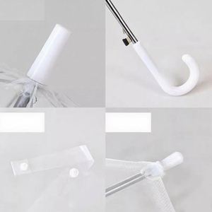Paraguas Transparente con Protección UV, Automático, con Logotipo Personalizado, Mango Largo, Doble Uso, para Regalos Promocionales y Corporativos - Product Image 3