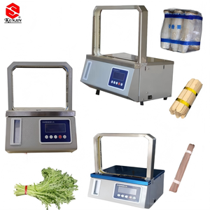 Máquina flejadora automática KUNJIN, superventas, para supermercados, tiendas, productos de primera necesidad, verduras, OPP - Product Image 1