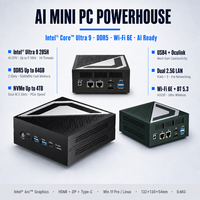 Mini PC avec Windows 11 MQ90 Intel Ultra 5 125H Arc DDR5 64 Go NVMe 4 To WiFi 6E BT5.3 USB4.0 RJ45x2 DP Type-C AI PC de bureau