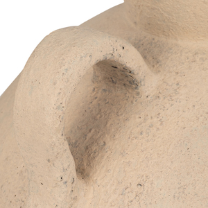 Vase rond en terre cuite, poterie, avec deux poignées, pour la décoration de salon et de maison - Product Image 5