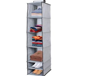 Fabric Foldable Hanging and Portable Storage Bag With 6 Layers of Non-woven Fabric for Wardrobe Organization Clothes Storage - Product Image 1