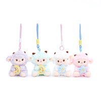 Gantungan Kunci Boneka Plush Custom OEM Pabrik dengan Isian Kapas PP