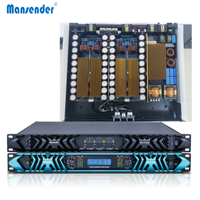 Amplificateur de puissance numérique Audio professionnel MS-41800 1U classe D 4 canaux 24000Watts haut watt pour amplificateur de puissance de caisson de basses