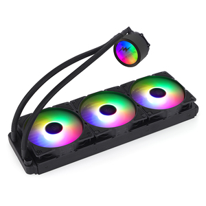 <span class=keywords><strong>Refroidisseur</strong></span> de processeur <span class=keywords><strong>liquide</strong></span> pour <span class=keywords><strong>PC</strong></span> avec écran ARGB RGB, ventilateur de refroidissement de boîtier, radiateur 120 mm - Product Image 1