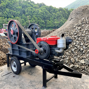 EU Stone Breaking Preferred PE250x400 Towed Mobile Jaw Crusher for Stone Crushing Rock Crusher Plant Primary Jaw Crusher - Product Image 1