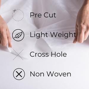 ม้วนผ้าปูเตียงแบบใช้แล้วทิ้งชนิดไม่ถักทอ 30 แกรม แบบเจาะรูสำเร็จรูป สำหรับโต๊ะนวด เก้าอี้ทำทรีทเมนท์  ผ้าปูเตียงทางการแพทย์สำหรับโรงพยาบาล สีขาว - Product Image 5