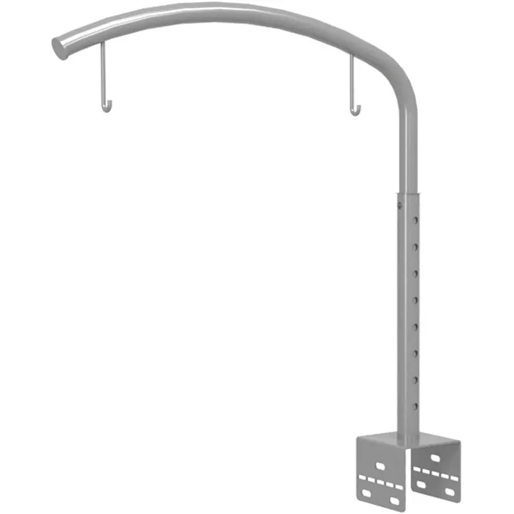 JH-Mech L Bracket for Retail Gondola Store Shelving 15 Wide with Adjustable Height Retail Aisle Marker Metal Hanging Sign Holder