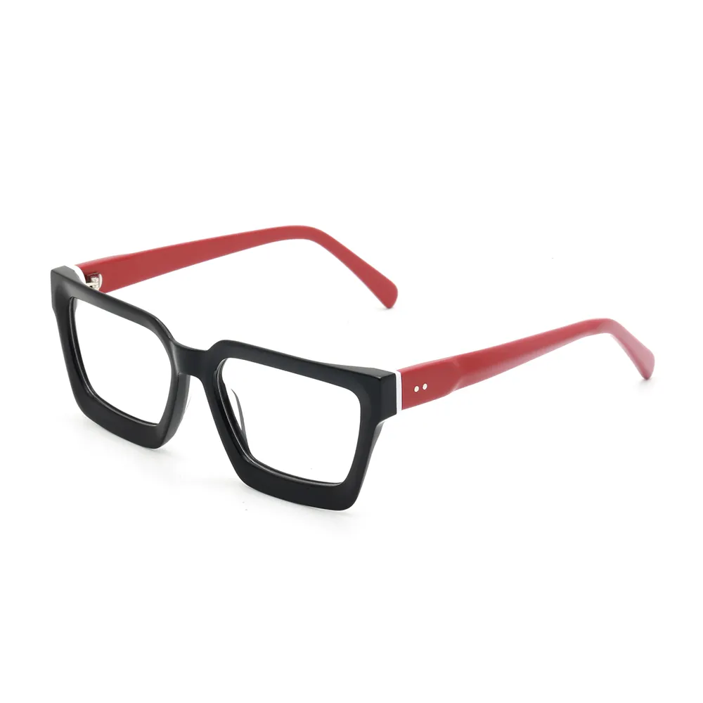 G6046 निर्माता फैशनेबल वर्ग एसीटेट ऑप्टिकल फ्रेम आंखों के चश्मे