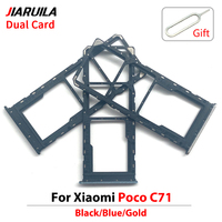 Bandeja de Doble Ranura para Tarjeta SIM para Xiaomi Poco C71, Adaptador de Soporte para Tarjeta SIM con Pin Expulsor, Reparación de Teléfonos Móviles