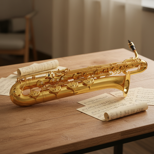 <span class=keywords><strong>Saxophone</strong></span> <span class=keywords><strong>baryton</strong></span> en laiton pur de haute qualité, laqué or, performance Eb, instrument à vent, prix bas, en vente - Product Image 1