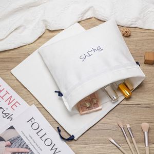 Custom Eco-friendly Cotton <b>Drawstring</b> Perfume Clothing Gift <b>Pouches</b> Promotional Cotton Bags - Product Image 5