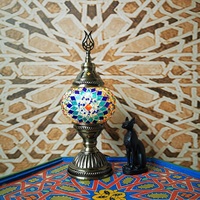 Lampe de table en mosaïque turque artisanale marocaine vintage pour la décoration de la maison