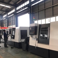 Tour CNC à lit incliné de haute précision, de qualité supérieure, à un seul brocheur, TCK550, 3 axes, horizontal, de moyenne capacité
