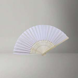 Éventail en bambou écologique personnalisé avec logo, éventail de mariage, éventail vierge pour la peinture - Product Image 4