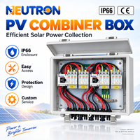Boîtier de Combinaison Solaire IP66 1500V 1 Entrée 3 Sorties, Support PC Personnalisable, Montage Mural avec Porte-Fusible DC pour Énergie Solaire