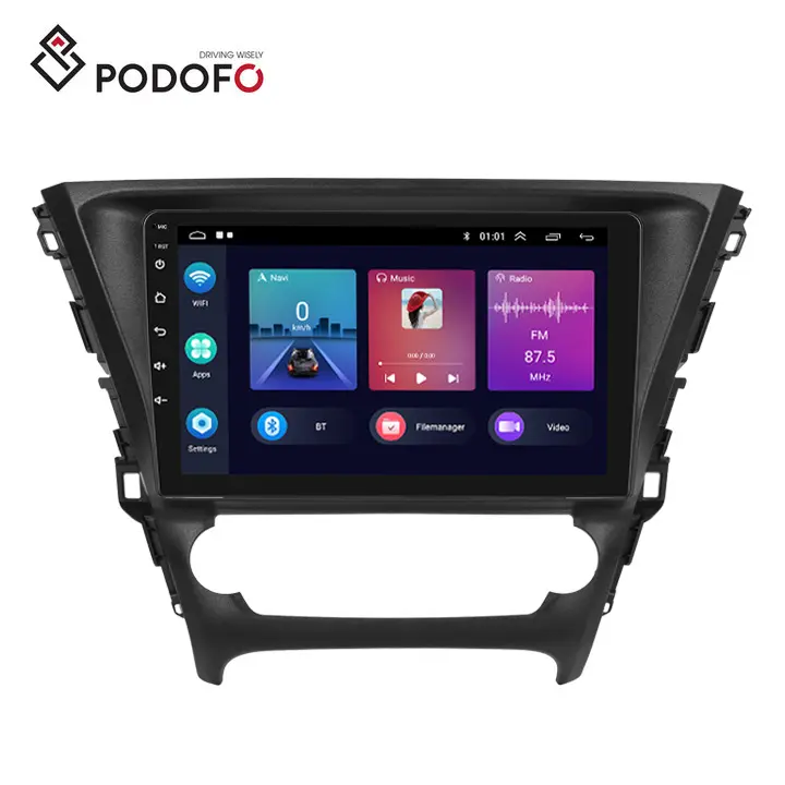 Podofo 9'' Android 13 Car Stereo 2+64G For Toyota AVENSIS 2015-2018 Car Radio Carplay Android Auto WIFI FM/RDS Factory