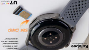 4G 智能手表 U7 带 SIM 卡 3+32GB 内存 1.5 英寸 480*480 AMOLED 屏幕 旋转摄像头 视频通话 Adriod 手表 - Product Image 3