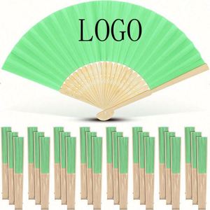 Personalized 33cm Bamboo Folding Hand <b>Fans</b> Folk Art Carved <b>Wedding</b> Wholesale for Women Business Gifts for Parties - Product Image 2