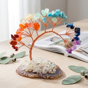 Venta al por mayor <span class=keywords><strong>de</strong></span> cristales naturales hechos a mano grava árboles Chakra modelo <span class=keywords><strong>de</strong></span> cuarzo para la decoración del hogar tallado grabado regalo para la curación <span class=keywords><strong>de</strong></span> árboles - Product Image 4