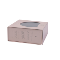 Logo imprimé personnalisé de boîte à vin boîte d'emballage recyclable durable pliable pour boissons au vin avec fenêtre transparente transparente