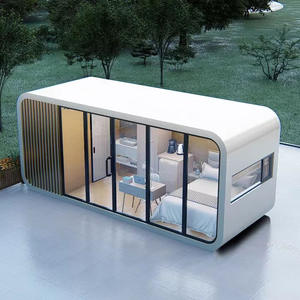 Offre Spéciale petit bureau de luxe Pod 12 20 40 pieds avec meubles Apple Container House pour hôtels Utilisation en extérieur Panneau sandwich fabriqué - Product Image 2