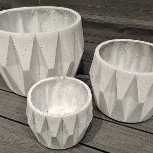 Modern Handmade Lightweight Eco-Friendly Biodegradable American Style Fiber Clay Flower Planter <b>Pot</b> Kit <b>Drainage</b> Hole Durable - Product Image 2