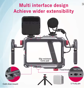 <span class=keywords><strong>Ulanzi</strong></span> Lino Smartphone Cage Mobile Filmmaking Case pour iPhone 16 15 14 13 12 Samsung Handle Grip Phone Vlog Video Rig <span class=keywords><strong>Stabilisateur</strong></span> - Product Image 5