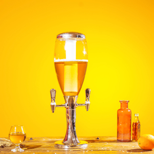 Distributeur <span class=keywords><strong>de</strong></span> vin et <span class=keywords><strong>de</strong></span> <span class=keywords><strong>bière</strong></span> pression portable en plastique <span class=keywords><strong>de</strong></span> haute qualité avec <span class=keywords><strong>fût</strong></span> refroidi par glace et système à 2 robinets pour les fêtes, 3 <span class=keywords><strong>litres</strong></span> - Product Image 2