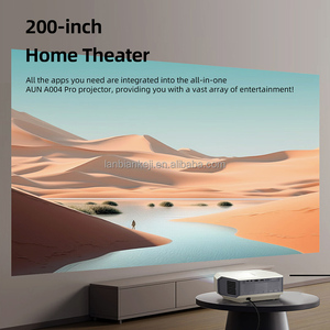 Android chiếu <span class=keywords><strong>x</strong></span>ách tay aun A004 Pro Full HD 1080p Rạp chiếu phim tại nhà LED chiếu rạp chiếu phim 4K phim tự động lấy nét Wifi trò chơi điện thoại - Product Image 6