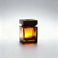 Bouteille diffuseur de parfum en verre ambré personnalisée de 100 ml, 150 ml, 200 ml, bouteille d'aromathérapie, diffuseur d'huile pour la pièce avec bouchon