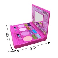 Set Rias Wajah Anak yang Dapat Dicuci, Mainan Kosmetik untuk Anak Perempuan, Aman dan Tidak Beracun, Kotak Kecantikan Putri, Hadiah Ulang Tahun