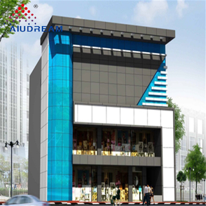 Panneau composite en aluminium Alucobond couleur argent - Classe A2 ignifuge, design moderne pour façade de bâtiment, mur-rideau, utilisation extérieure - Product Image 5